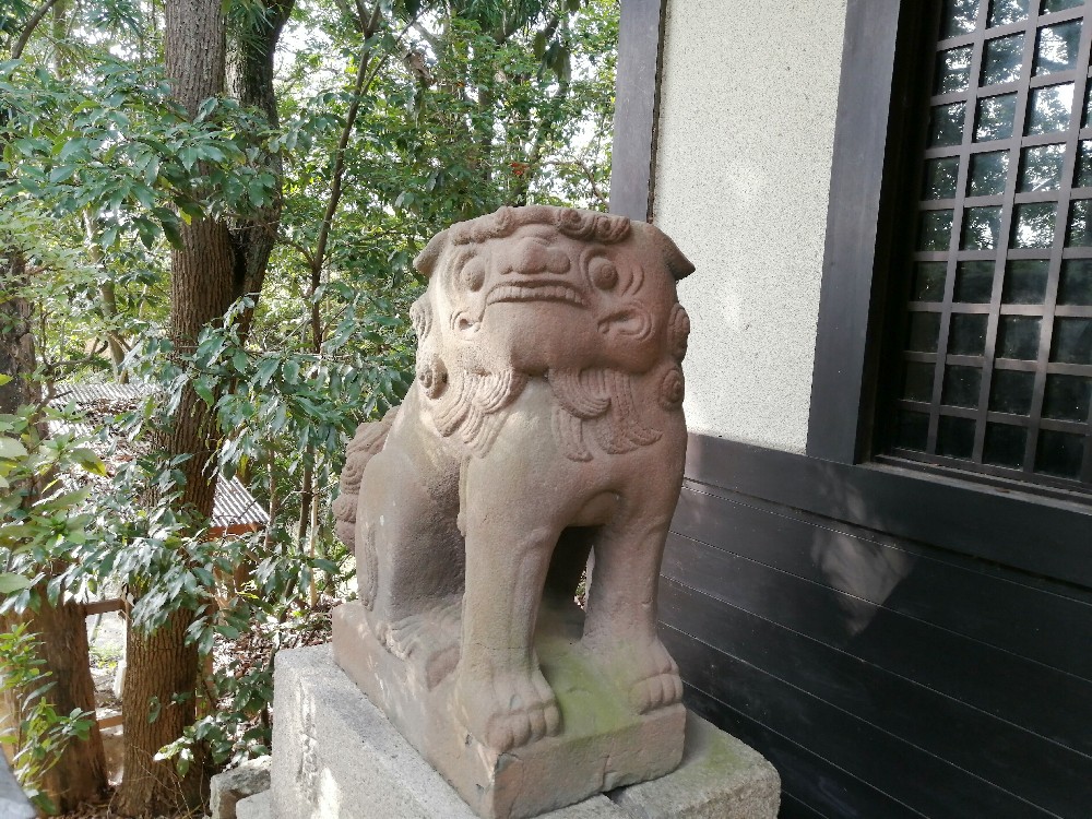 琴平神社の可愛らしい狛犬