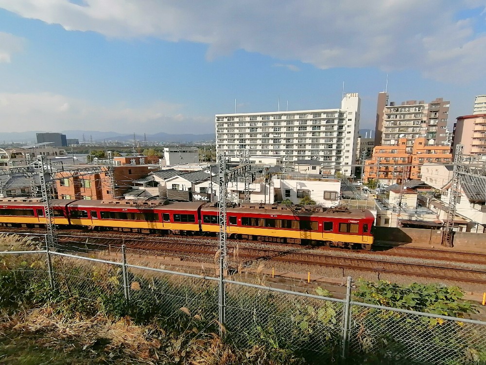 京阪電車がよく見える場所