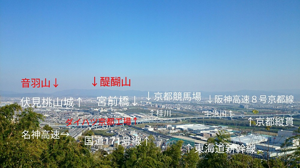旗立松展望台から見た景色