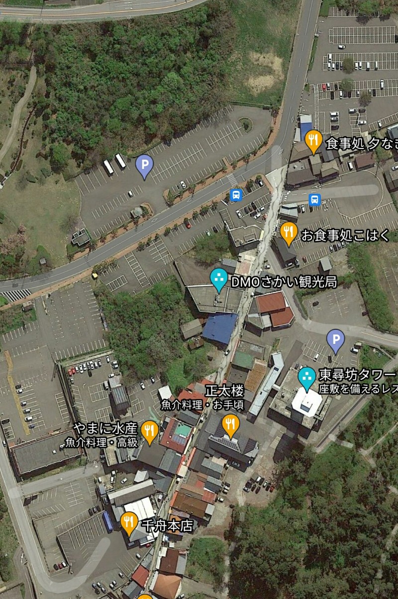 東尋坊に近い駐車場