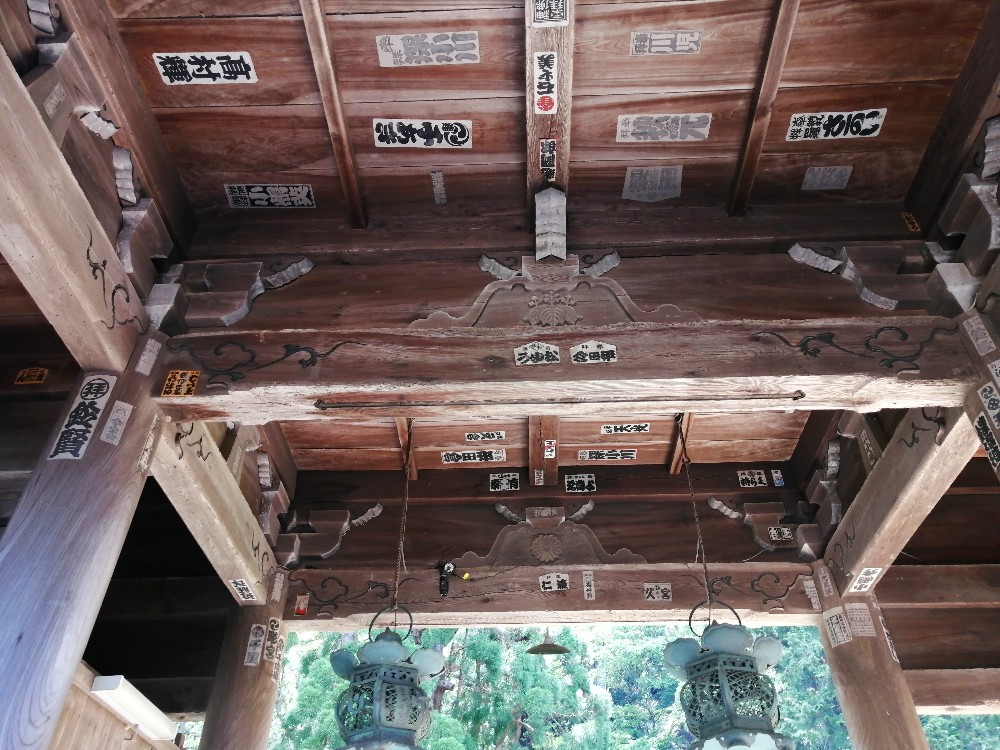 若狭姫神社の随神門の中