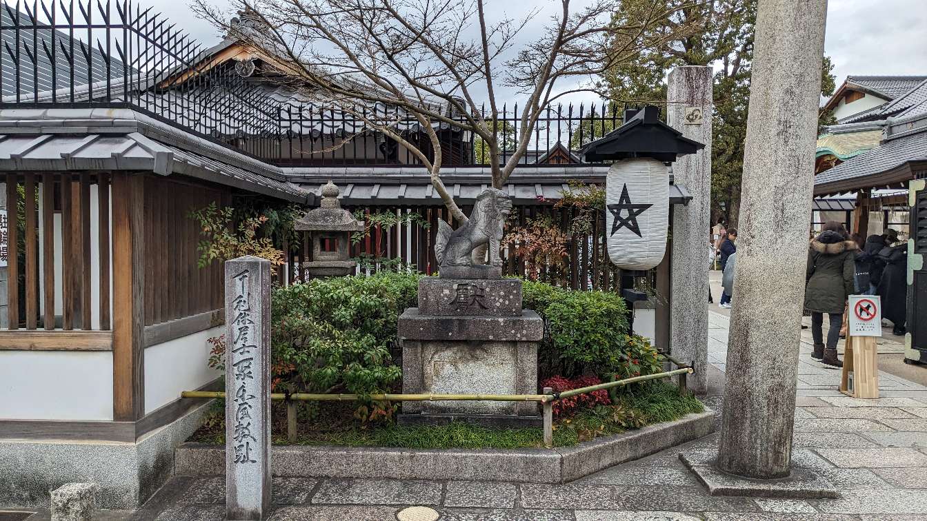 晴明神社にある千利休の石碑