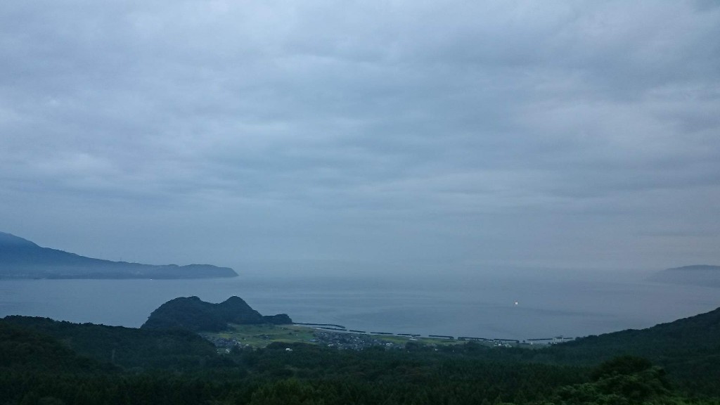 杉津パーキングエリアから見た敦賀湾