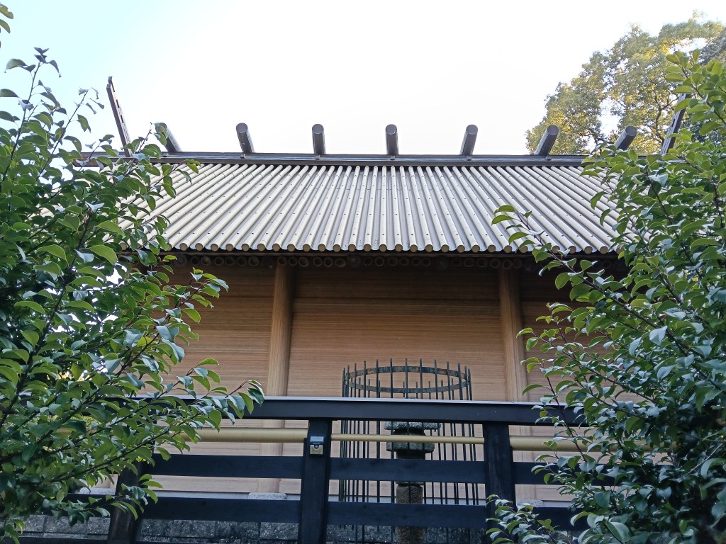 上宮天満宮の本殿裏