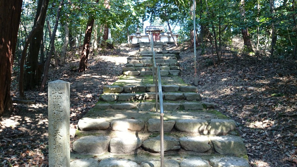 貴船神社前の階段