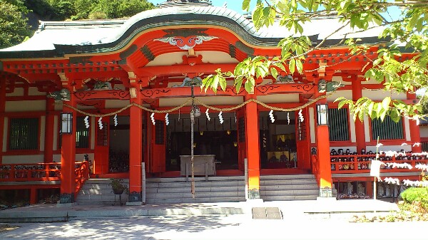 淡嶋神社の拝殿