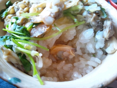 あさり丼の写真をアップ