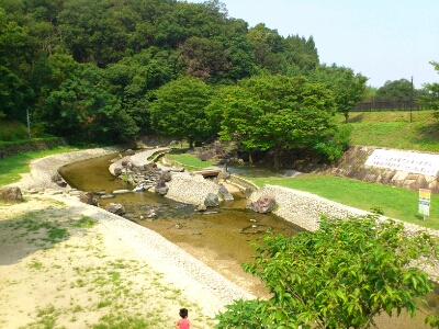 隠れスポットだけあって川遊びしている子供が1人もいない