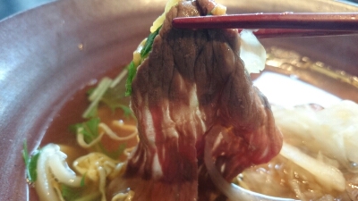牛肉は柔らくて美味しい